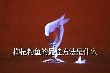 枸杞釣魚(yú)的最佳方法是什么
