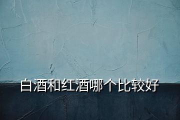白酒和紅酒哪個(gè)比較好