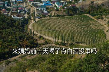 來(lái)姨媽前一天喝了點(diǎn)白酒沒(méi)事嗎