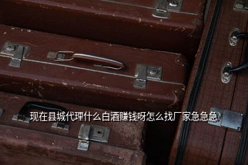 現(xiàn)在縣城代理什么白酒賺錢呀怎么找廠家急急急