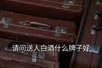 請(qǐng)問送人白酒什么牌子好