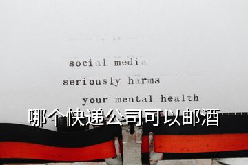 哪個快遞公司可以郵酒