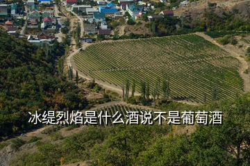 冰緹烈焰是什么酒說(shuō)不是葡萄酒