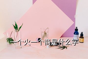 一個火一個商是什么字