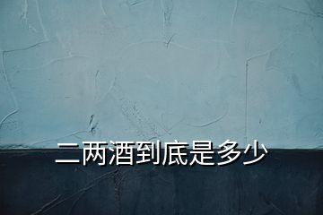 二兩酒到底是多少