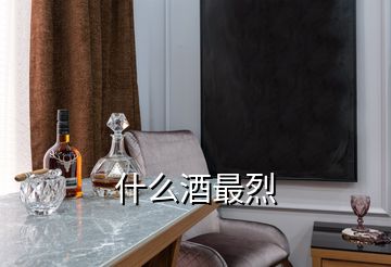 什么酒最烈