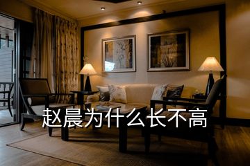 趙晨為什么長(zhǎng)不高