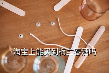 淘寶上能買(mǎi)到梅蘭春酒嗎
