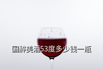 國(guó)醉美酒53度多少錢(qián)一瓶