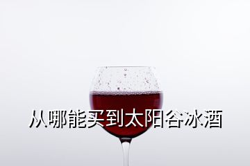 從哪能買到太陽谷冰酒