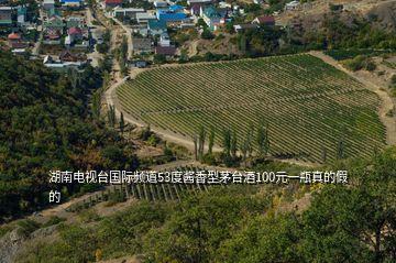 湖南電視臺國際頻道53度醬香型茅臺酒100元一瓶真的假的