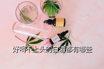好喝不上頭的白酒都有哪些