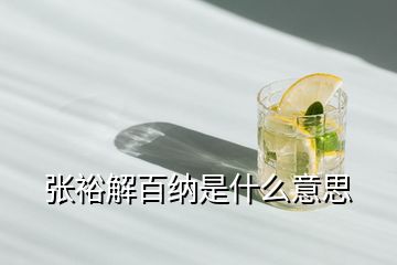 張裕解百納是什么意思