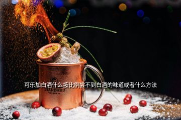 可樂(lè)加白酒什么按比例嘗不到白酒的味道或者什么方法