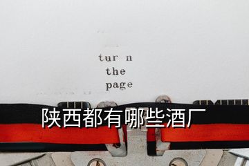 陜西都有哪些酒廠