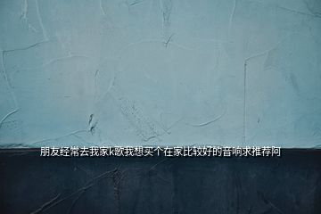 朋友經(jīng)常去我家k歌我想買個在家比較好的音響求推薦阿
