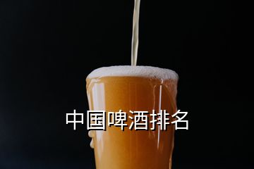 中國啤酒排名