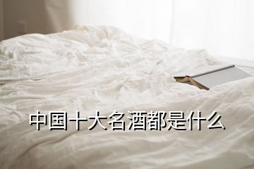中國(guó)十大名酒都是什么