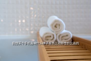 我想買個手機音響什么牌子音質(zhì)比較好性價比高的