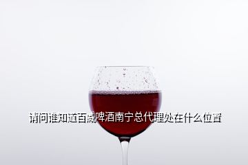請(qǐng)問誰知道百威啤酒南寧總代理處在什么位置