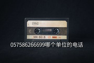 057586266699哪個單位的電話