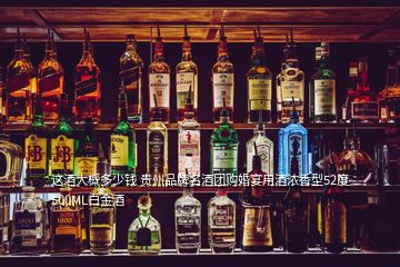 這酒大概多少錢 貴州品牌名酒團(tuán)購(gòu)婚宴用酒濃香型52度500ML白金酒