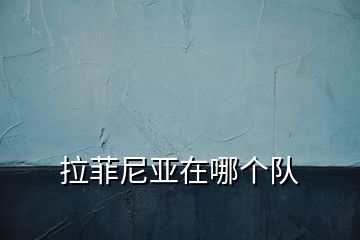 拉菲尼亞在哪個隊(duì)
