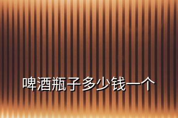 啤酒瓶子多少錢(qián)一個(gè)