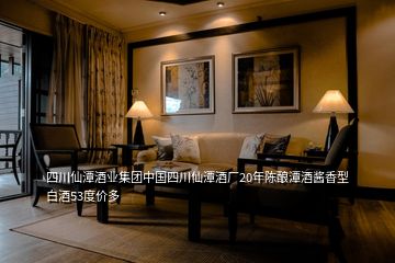 四川仙潭酒業(yè)集團(tuán)中國四川仙潭酒廠20年陳釀潭酒醬香型白酒53度價多