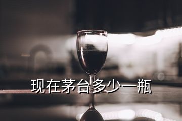 現(xiàn)在茅臺(tái)多少一瓶