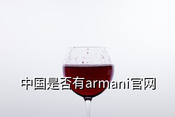 中國是否有armani官網