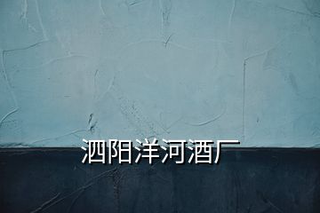 泗陽(yáng)洋河酒廠(chǎng)
