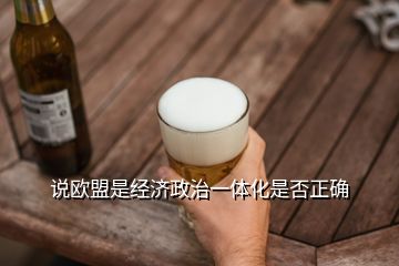 說(shuō)歐盟是經(jīng)濟(jì)政治一體化是否正確