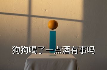 狗狗喝了一點(diǎn)酒有事嗎