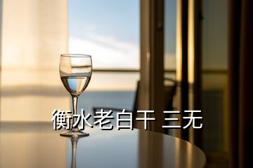 衡水老白干 三無(wú)