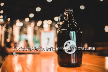 公文改錯(cuò)高興地聽到您們公司召開新產(chǎn)品展銷會(huì)的消息