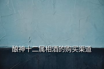 釀神十二屬相酒的購(gòu)買渠道