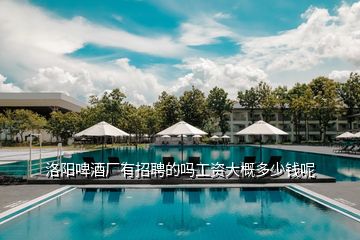 洛陽(yáng)啤酒廠有招聘的嗎工資大概多少錢(qián)呢
