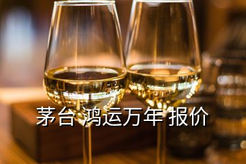茅臺(tái) 鴻運(yùn)萬年 報(bào)價(jià)