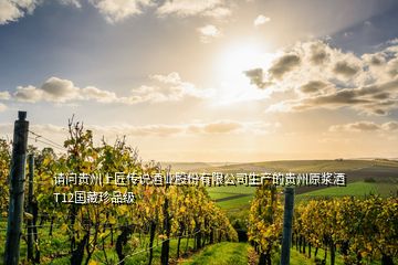 請問貴州上匠傳說酒業(yè)股份有限公司生產的貴州原漿酒T12國藏珍品級