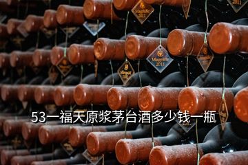53一福天原漿茅臺酒多少錢一瓶