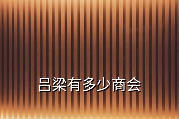 呂梁有多少商會