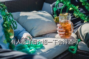 有人能詳細介紹一下舍得酒嗎