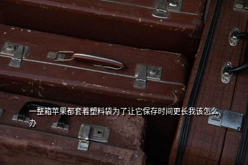 一整箱蘋果都套著塑料袋為了讓它保存時(shí)間更長(zhǎng)我該怎么辦