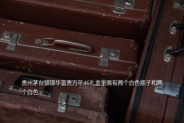 貴州茅臺(tái)鎮(zhèn)錦華富貴萬年46禮盒里面有兩個(gè)白色瓶子和兩個(gè)白色