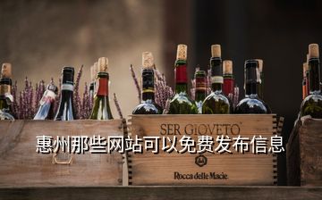 惠州那些網(wǎng)站可以免費(fèi)發(fā)布信息