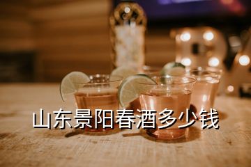 山東景陽(yáng)春酒多少錢