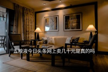五糧液今日頭條網(wǎng)上賣幾十元是真的嗎