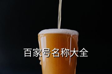 百家號名稱大全