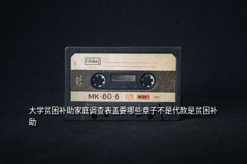 大學(xué)貧困補助家庭調(diào)查表蓋要哪些章子不是代款是貧困補助